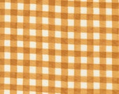 Moda Fabric - Harvest Wishes by Deb Strain for Moda - 56065 18 - 1/2 yard - 100% cotton - off white with orange checks