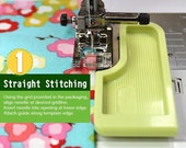 Clover 6-in-1 Stick 'n Stitch Guide - A reusable guide that sticks to your sewing machine to help you sew straight!!