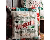 Cozy Wonderland Pillow Bundle Kit with pattern by Fancy That Designs - incl fat quarter bundle and all fabric for 4 pillows 20"x20"