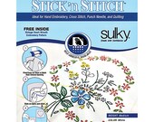 Printable Stitch 'n Stitch - Self-adhesive wash-away stabilizer for transferring designs for Embroidery - 12 Sheets - Sulky Brand