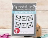 It's Sew Emma Alphabitties Expansion Pack - gray - plastic number and alphabet tags for organizing quilt pieces - It's Sew Emma