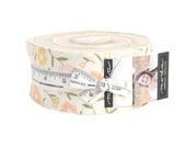 Moda Fabric - Flower Girl - by Heather Briggs - Jelly Roll - 31730 JR -  peach, yellow, green, white - 2 1/2 inch strips - Flower Girl