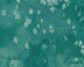 Moda Fabric - Floribunda 8433 98 - Create Joy Project by Laura Muir - pond (blue-green)- a marble look solid - Cotton Fabric - 44" -1/2 yard