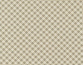 Sweet Liberty - Brenda Riddle for Moda - 18754 15 - 1/2 Yard - Beige and off white check print - 100% cotton fabric - 44" wide