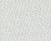 Moda Fabric - Larking -  by Janet Clare - 1/2 yard - 24635 11 - Larking Seddon porcelain with light blue diagonal crisscross lines - cotton