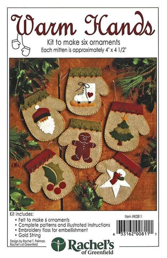 Rachels of Greenfield Mittens Ornament Kit