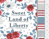 Sweet Land of Liberty Quilt pattern by Lella Boutique - Pattern for 48"x54" lap quilt - features Old Glory fabric by Moda - not incl