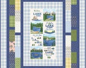 Summer Time quilt pattern by Lavender Lime - A paper quilt pattern - great for use with a fabric panel