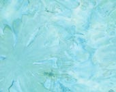 Moda Fabric - Mambo Batiks - by Moda - Batik - Cotton Batik - 4365 36 - a soft aqua marble batik with a little splash of green