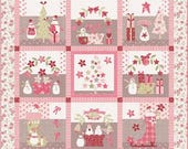 The Sweet Christmas Boxed Quilt Kit by Bunny Hill Designs for Moda - Pattern by Bunny Hill Designs - 56"x56" - fabric for top and binding