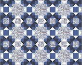 Polly Get the Kettle Quilt Kit with Larking Fabric by Janet Clare - size 84"x84"-incl fabric for quilt top & binding-Polly Kit with Larking