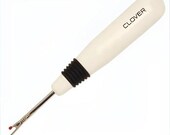 Clover Seam Ripper - Thick White Handle - Sharp Point - Cuts unwanted threads - Clover