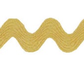 Rick Rack - Yellow - Trim Trends Brand Rick Rack - 3/4" Polyester - Sold by the yard - Butter color - Yellow Rickrack