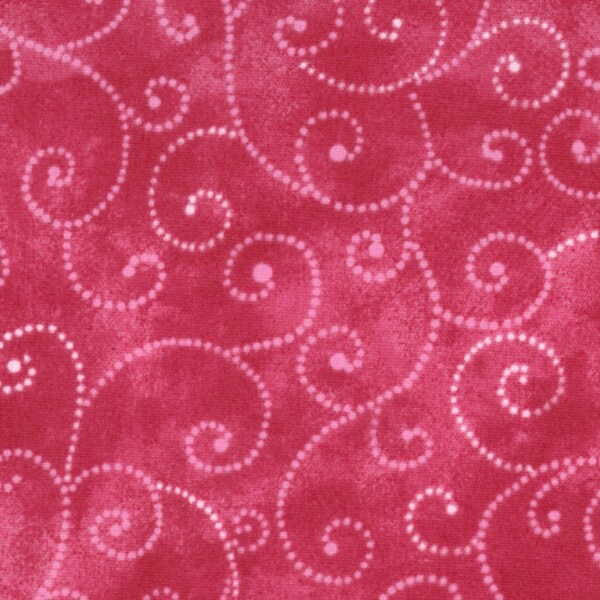Moda Fabric - Marble Swirl - Raspberry - 1/2 yard - 9908 - 62 Raspberry with swirls - Cotton Fabric