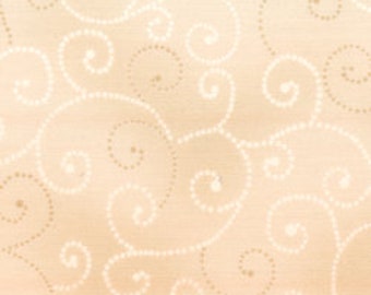 Moda Fabric - Marble Swirl - Light Tan -  1/2 yard - 9908 - 49 Light Tan with swirls - Cotton Fabric