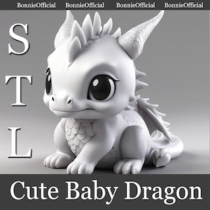 3D Printable Baby Dragon STL File – Miniature Figurine (Digital Download)