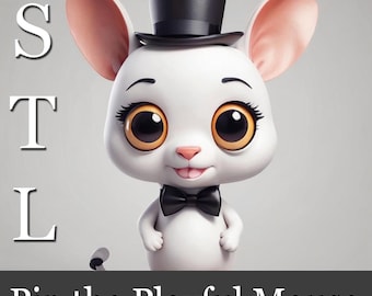 Playful Mouse 3D Print – Cartoon STL File
