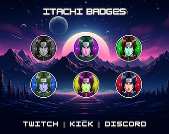 Anime Character | Twitch Bit/Sub Badges | Fictional Badges | Instant Download | Premade Sub Badges | Ready To Use.