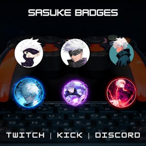 Twitch Cartoon Character Badges | Bit Badges | Sub Badges | Manga Badges | Anime Badges | Premade Badges | Twitch Graphics.