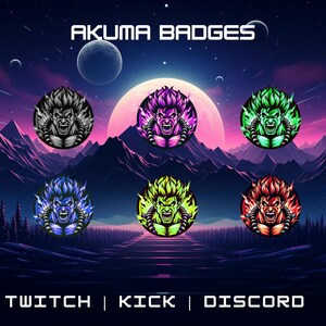 6x Twitch Anime Sub Badges | Bit Badges | Fictional Badges | Kawaii Badges | Aesthetic Badges | Twitch Artwork For Streamers.