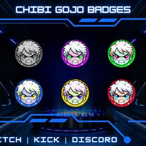 Chibi Anime Sub Badges | Subscriber & Stream Badges | Twitch Character Badges | Cute And Fun Designs | Instant Download And Ready To Use!