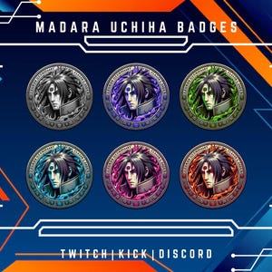 Anime Badges | Twitch Character Badges | Streamer Badges | Discord Role Badges | Twitch Graphics | Honor Badges | Fictional Badges |