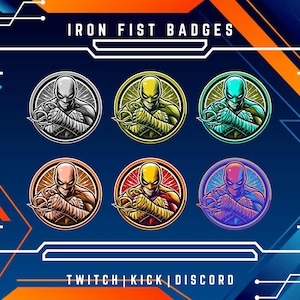 Twitch Fictional Character Badges | Sub & Bit Badges | Anime-Themed Sub Badges | Perfect For Stream, Discord, And Kick Badges.