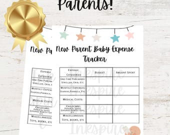 Neuer Eltern-Baby-Spenden-Tracker - A4 & A5 Unbegrenzter druckbarer Baby-Budgetplaner für Eltern