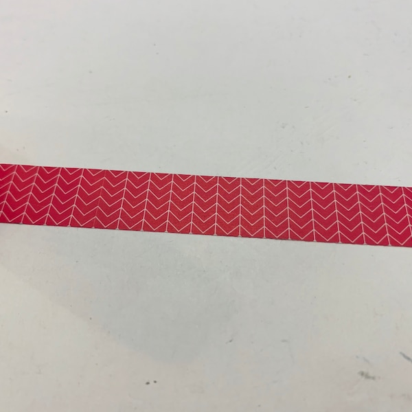 Hot Pink Arrows Planner washi tape sample 18”