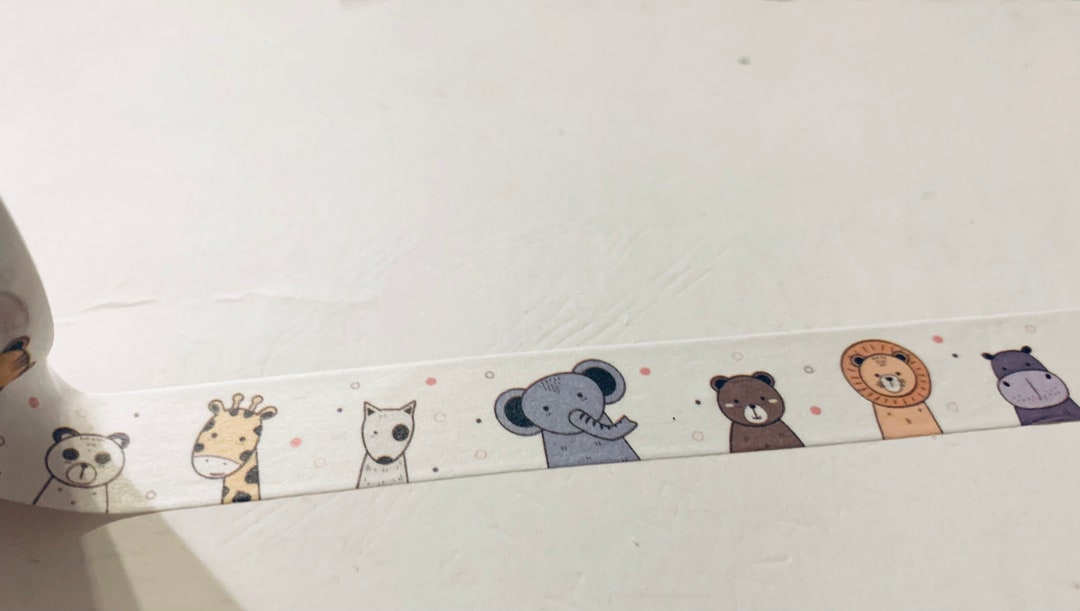 Animal Line up Planner Washi Tape Sample 18” - Etsy