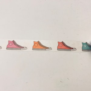 High Top Sneakers planner washi tape sample 18”