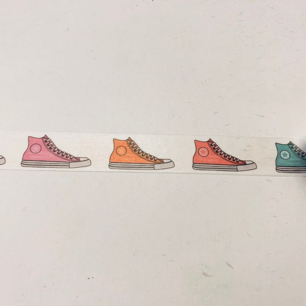 High Top Sneakers planner washi tape sample 18”