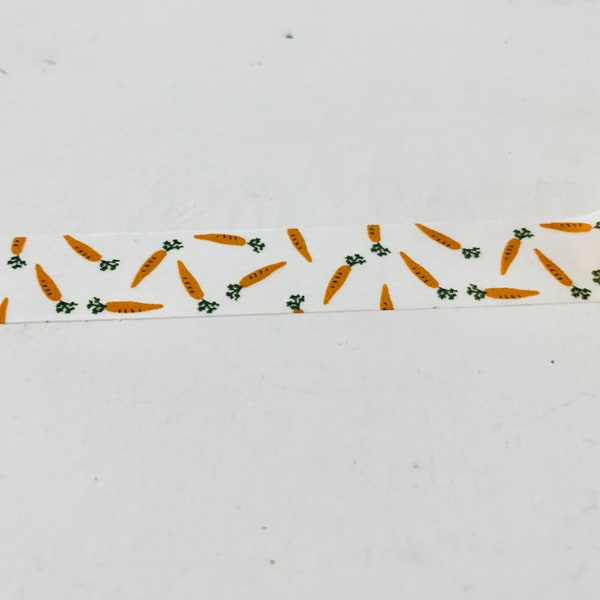 LAST CHANCE // Carrots planner washi tape sample 18”
