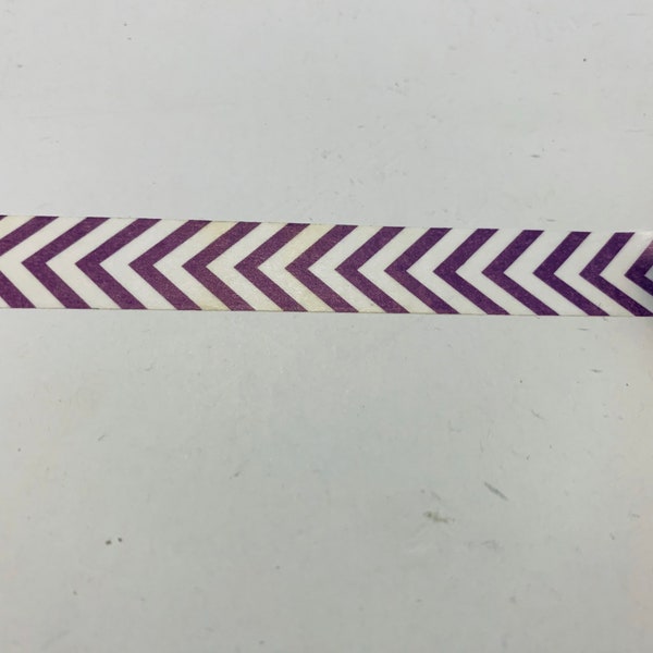 Purple Chevron Planner washi tape sample 18”