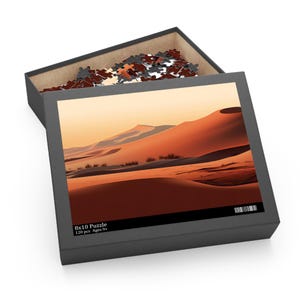 Desert Sunset Serenity Jigsaw Puzzle | Gift For Puzzle Lovers | Relaxing Puzzle | 120, 252, 500 piece puzzle