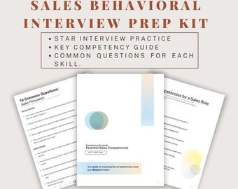 Sales Competency Interview Prep Guide with STAR Questions and Answers