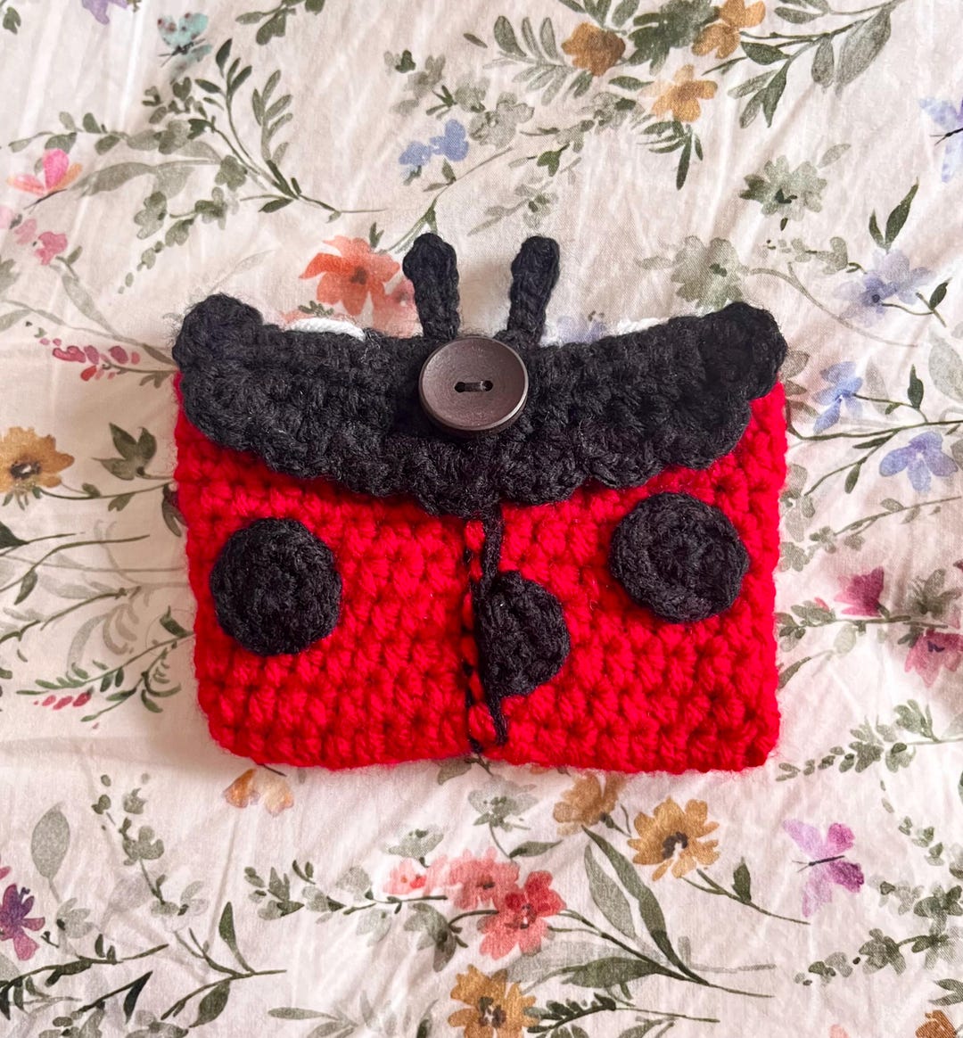 Handmade Ladybug Coin Purse – Crochet Bug Wallet, Button Closure - Etsy