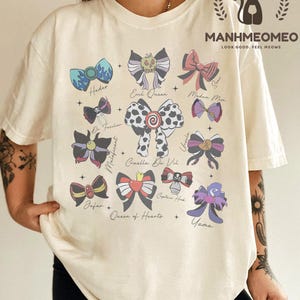 Disney Villains Bow Shirt, Halloween Villain Tee, Evil Queen Maleficent Ursula T-Shirt, Spooky Season Shirt, Halloween Women Tee, WDW Shirt