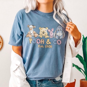 Comfort Colors Vintage Winnie The Pooh Shirt, Pooh and Co Est 1926 Shirt, Disney Pooh Shirt, Disneyland Family Shirt, Disney Trip 2025 Shirt
