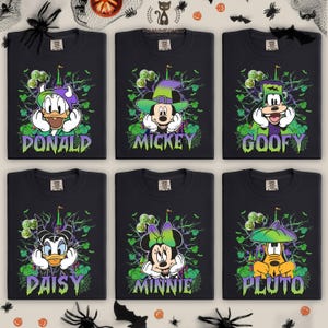 Vintage Mickey and Friends Halloween Skeleton Shirt, Disney Halloween Shirt, Halloween Family Disneyland Shirts, WDW Halloween Shirts