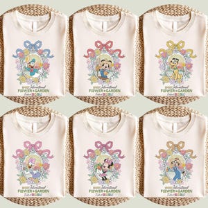 Mickey and Friends Epcot International Flower & Garden Festival 2025 Shirt, Disney Epcot Shirt, Epcot Family Matching Shirts, Disney Shirt