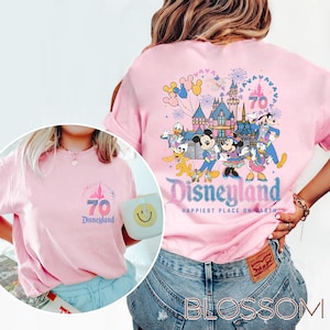 Mickey and Friends Disneyland 70th Anniversary 1955-2025 Shirt, 70 Years of Magic Shirt, Disneyland Family Vacation Shirt, Disney Shirt