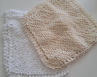 Hand Knitted Cotton Dishcloths