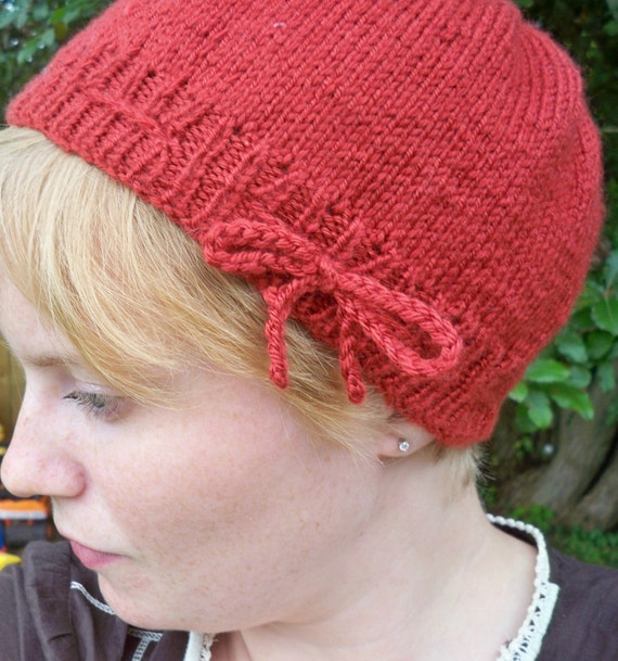 Items similar to Women's Knitted Cloche HatHand Knit Cloche From