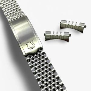 19mm Omega Rice Bead Stainless Steel Strap For Omega Watches