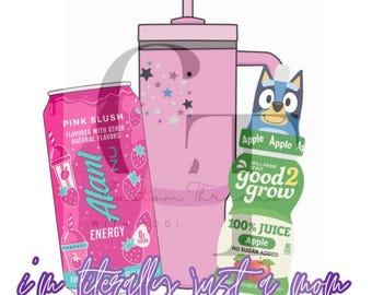 I’m Literally Just A Mom Digital File, Just A mom T-Shirt Art, Mom Sublimation, Alani PNG, Kid Juice Design