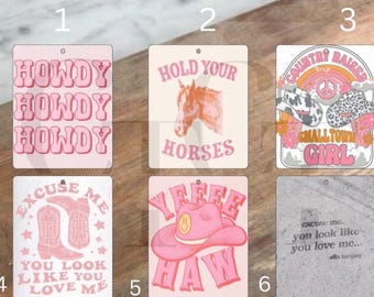 Pink Theme Car Air Freshner Designs, Bundle PNG, Digital File, Sublimation