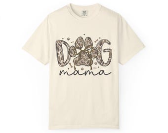 Leopard Paw Dog Mama T-Shirt | Pet Lover Tee