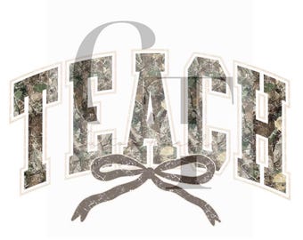 Teacher Camo PNG File, Teacher Sublimation Design, Digital Dowload, Teach PNG File, Teacher Appreciation Week, File