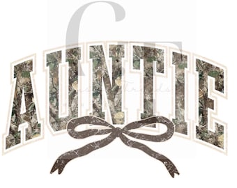 Camo Auntie PNG, Auntie Sublimation Design, Aunt Digital File